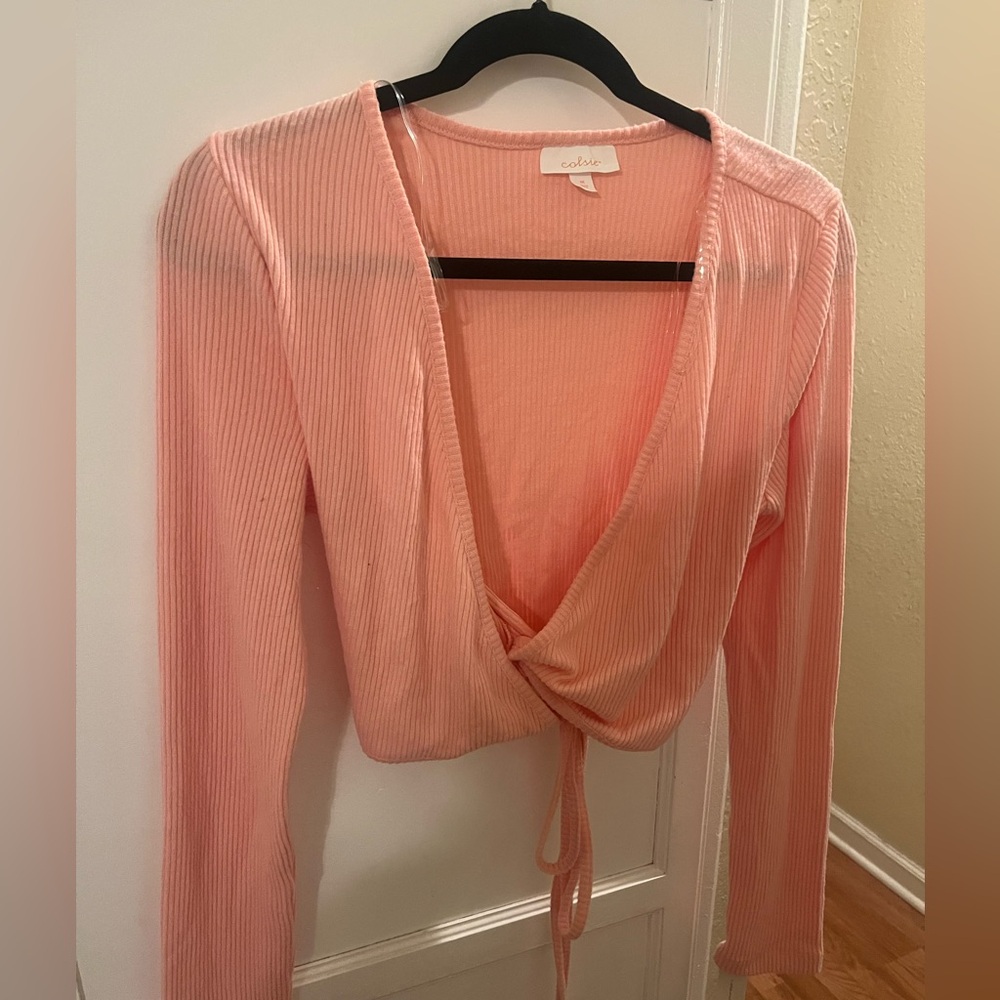 Wrap around waist tight shirt